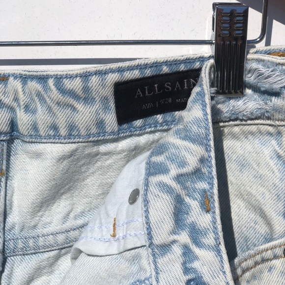 All Saints High Rise Acid Shorts - Picture 5 of 6